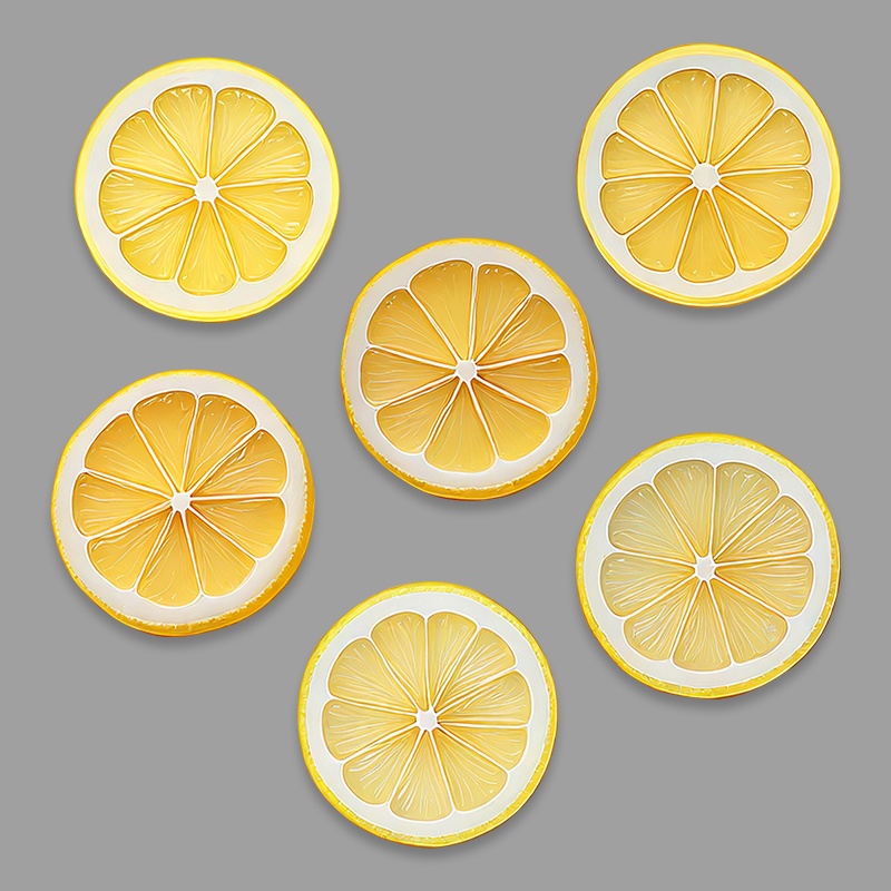 【透過PNG】レモン&葉っぱ25点