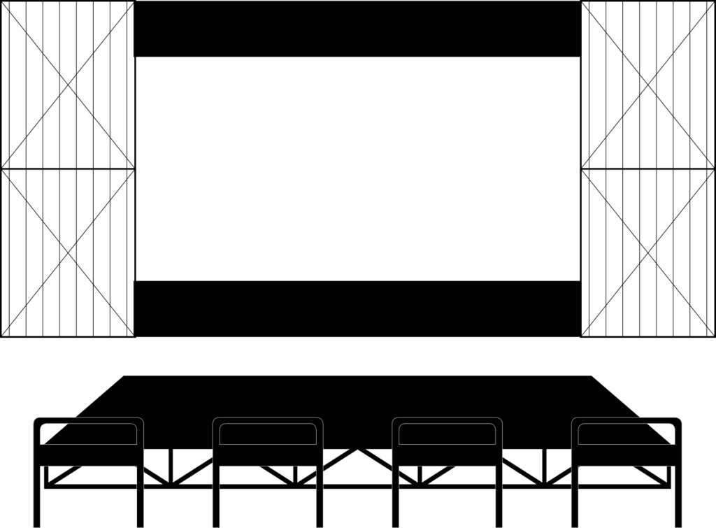【無料】ライブステージ風 ココフォリア部屋素材【APNGあり】