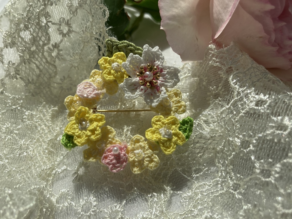 【展示品】はるひの(春陽野) ブローチ