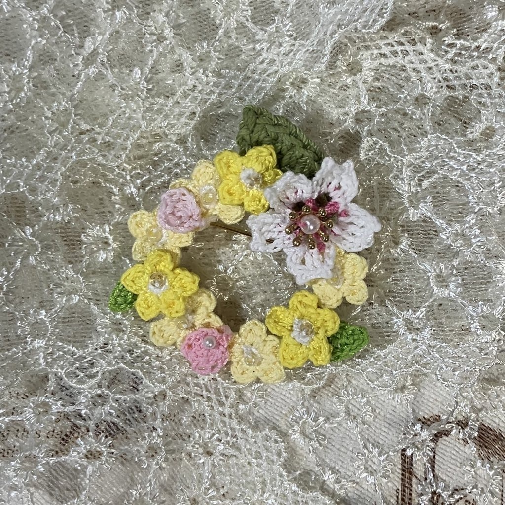 【展示品】はるひの(春陽野) ブローチ