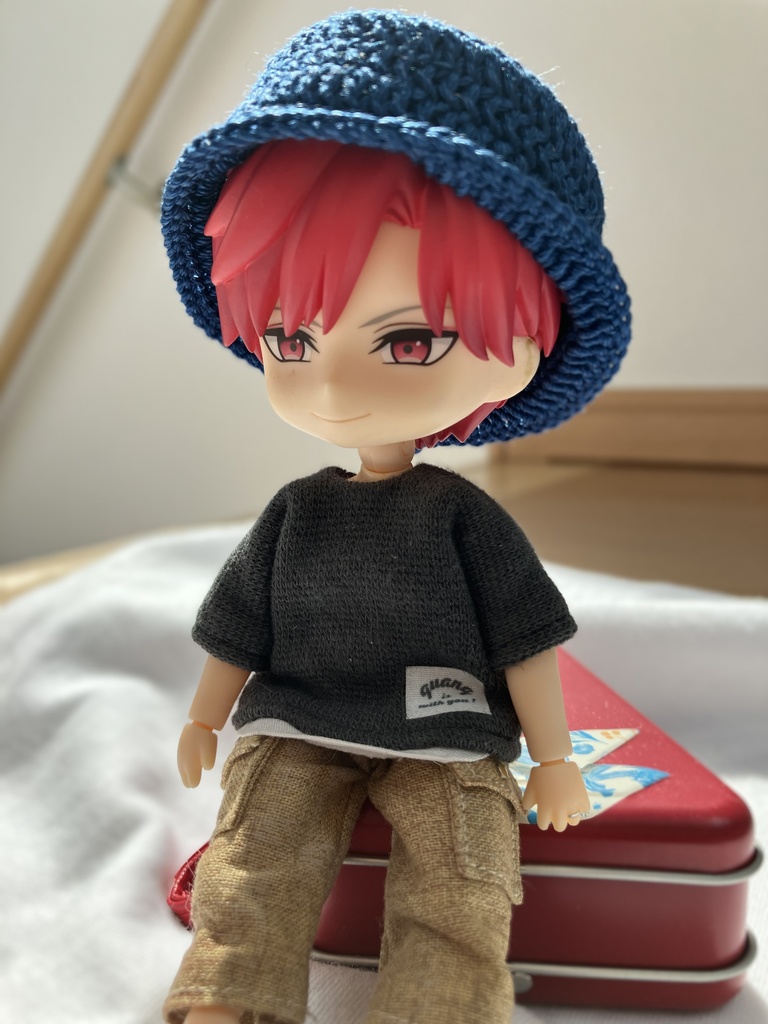 【展示品】1/12サイズドール用ニットバケットハット