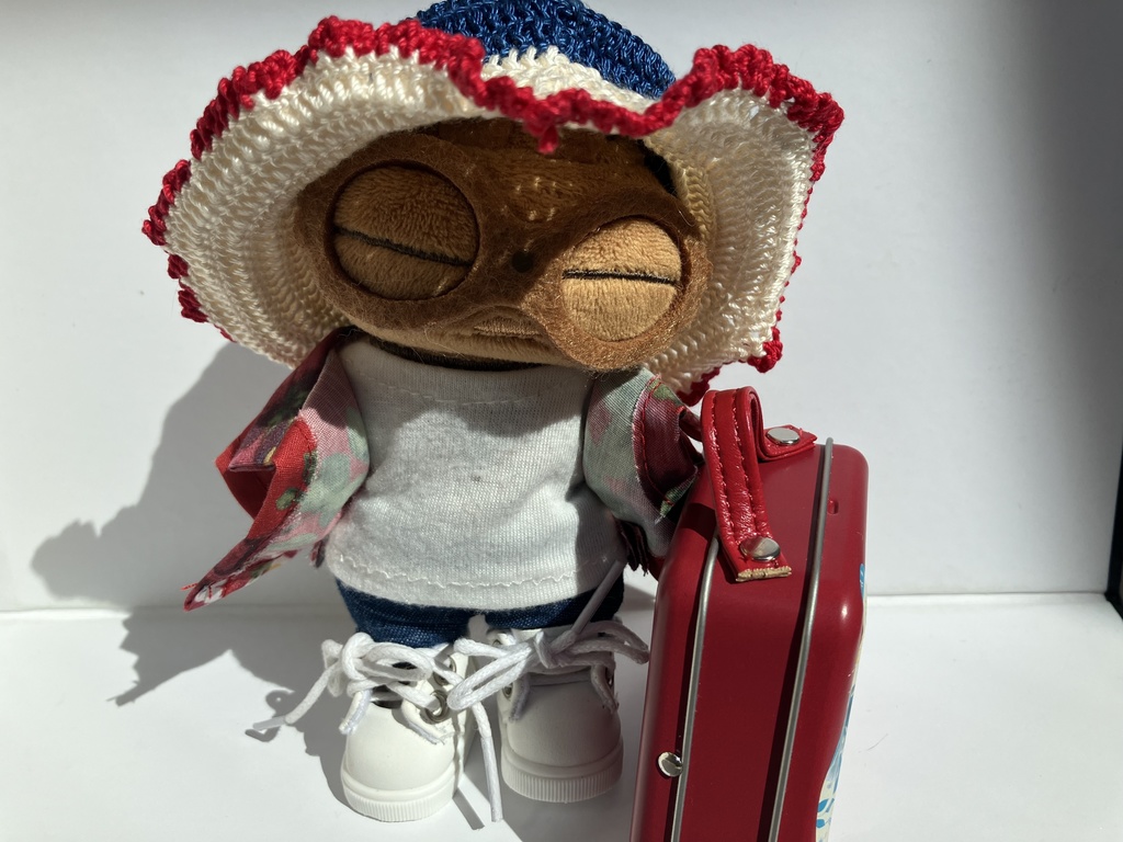 【展示】ぬいぐるみサイズニットバケットハット