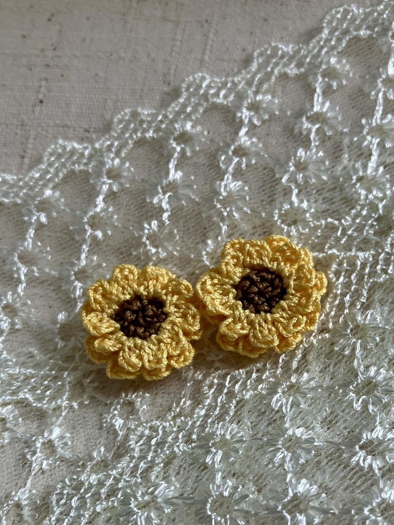 【展示品】ひまわりイヤークリップ