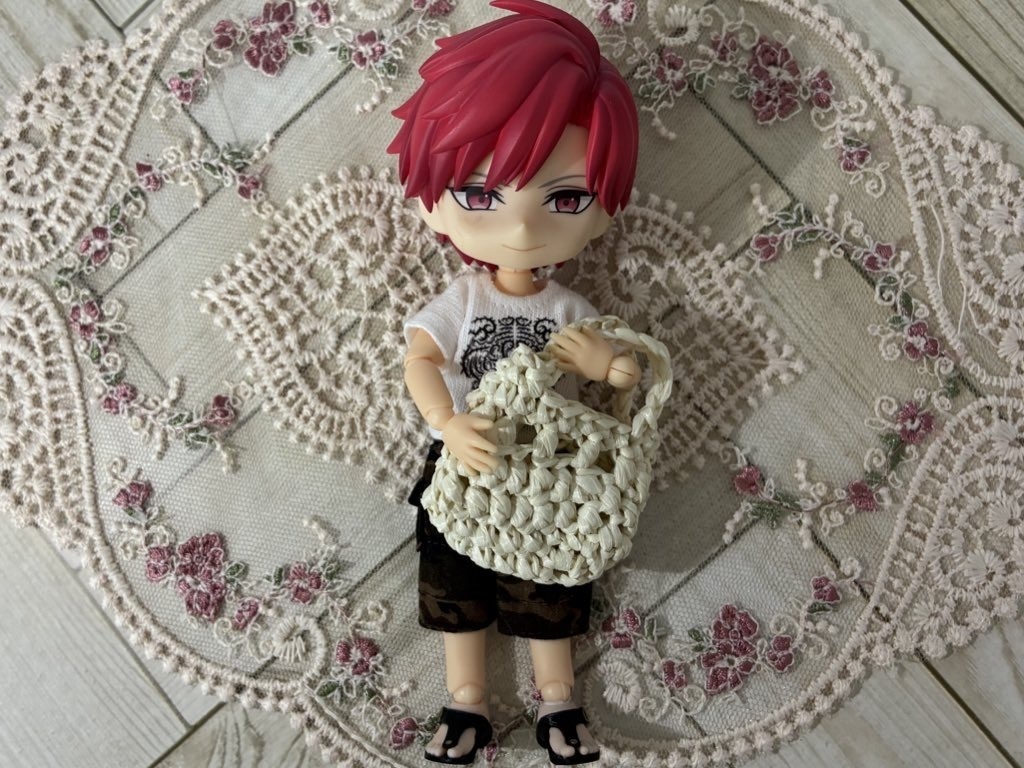 【展示品】ドールサイズかごバッグ