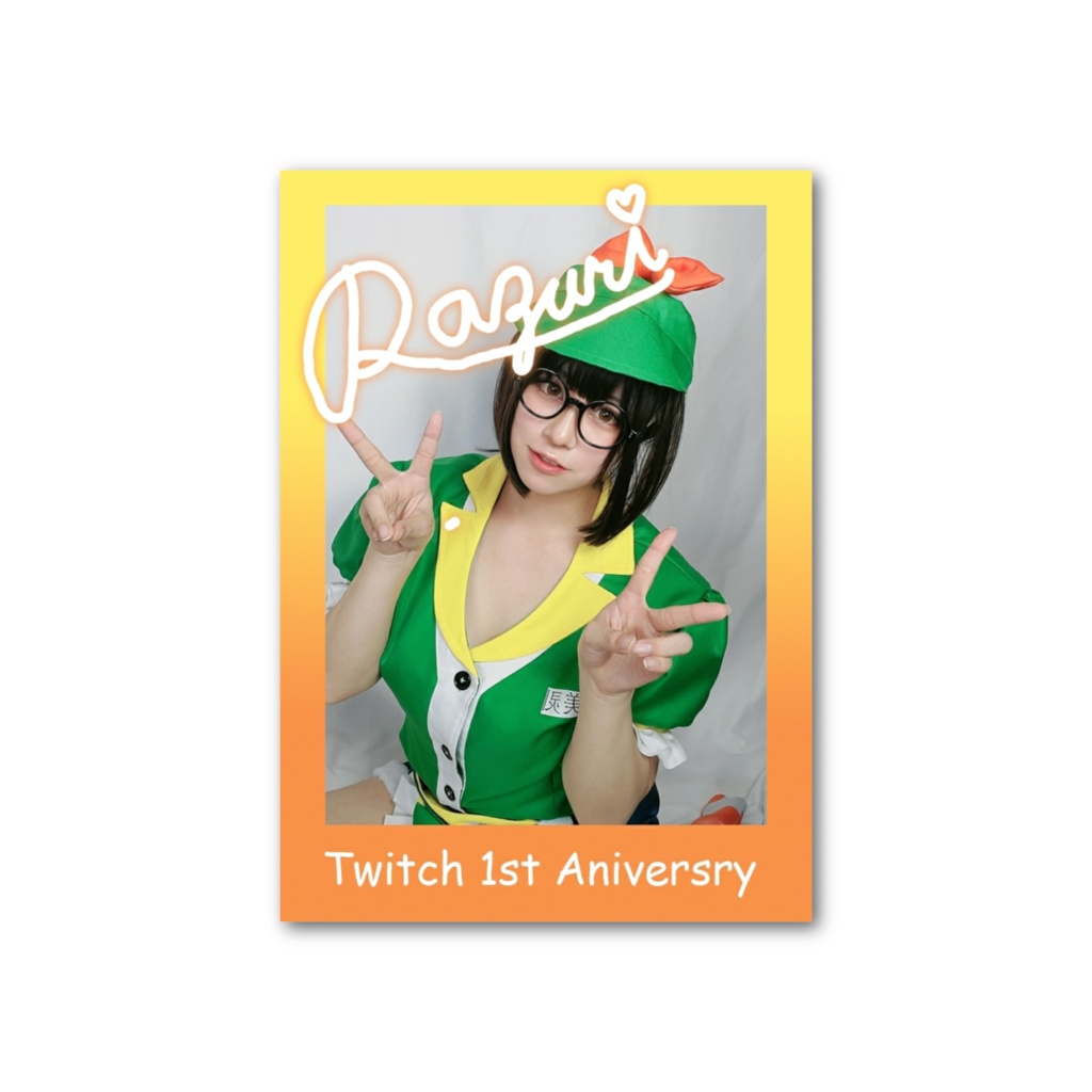 Twitch　1週年記念　フォト風カード