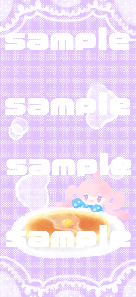 スマホ用壁紙『ホットケーキ！』