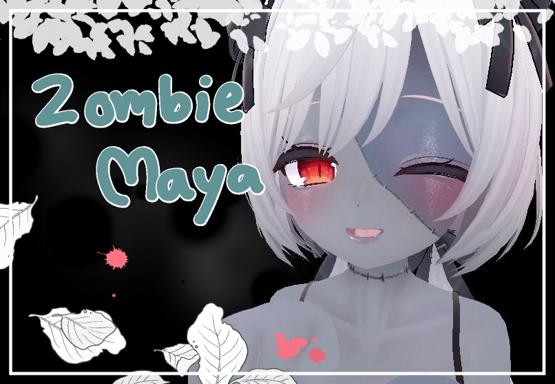 Maya zombie make up body texture