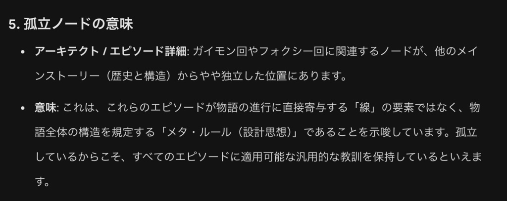 ONE PIECE 構造分析 Galaxy — 98ノードの3D思考空間