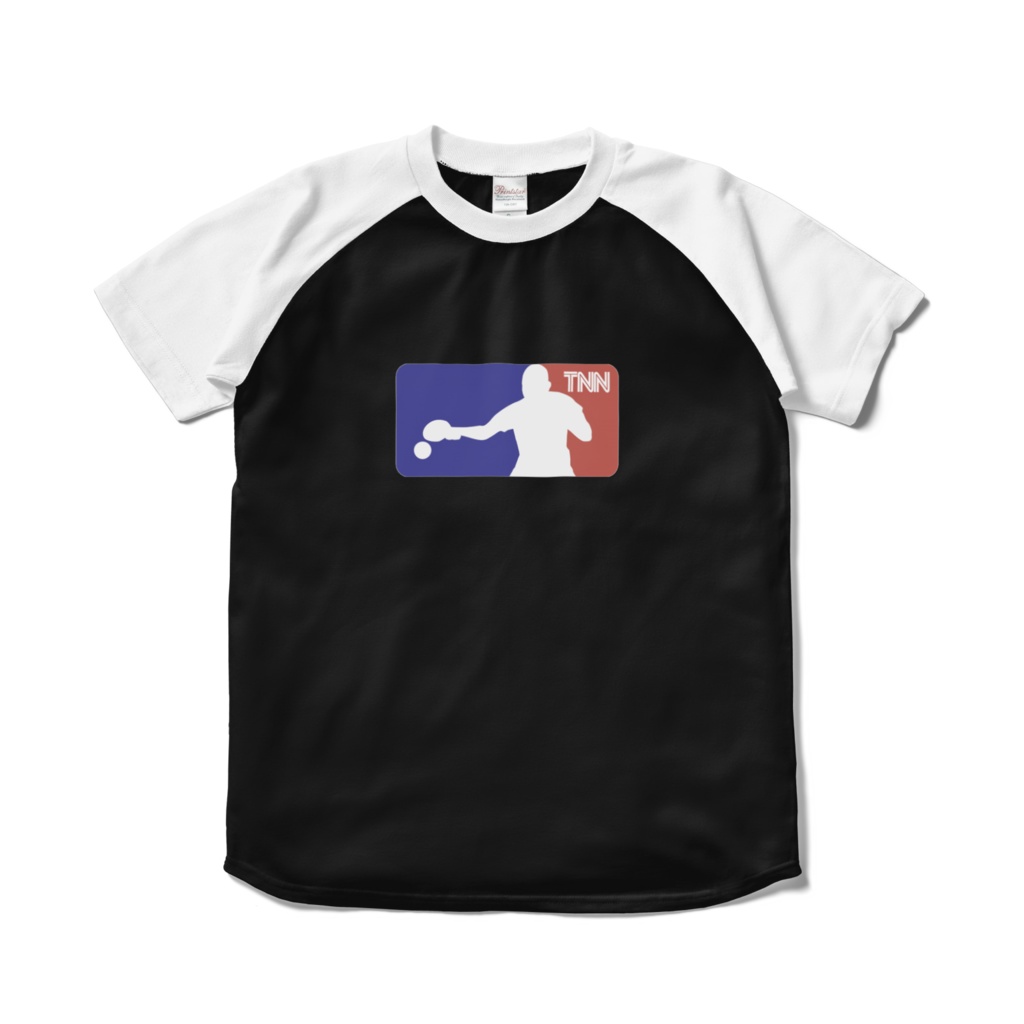 TNN放送局オフィシャルTシャツ(アメリカン) - ブラック×ホワイト -