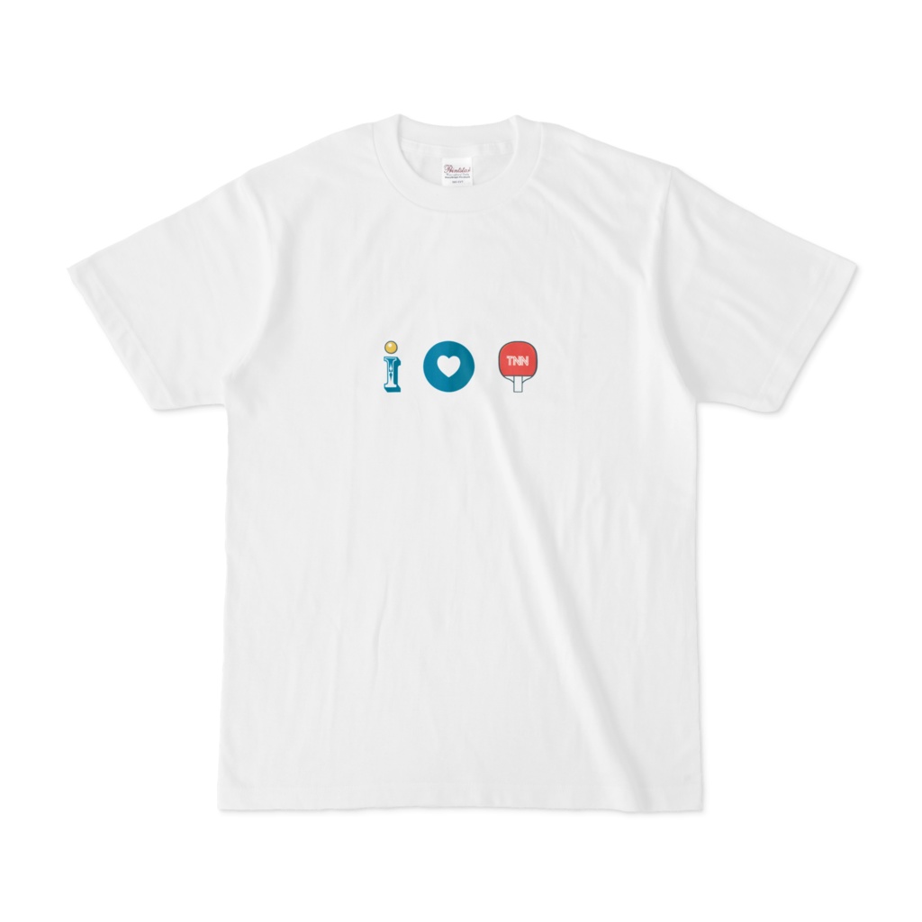 TNN放送局オフィシャルTシャツ(ラブ) - ホワイト -