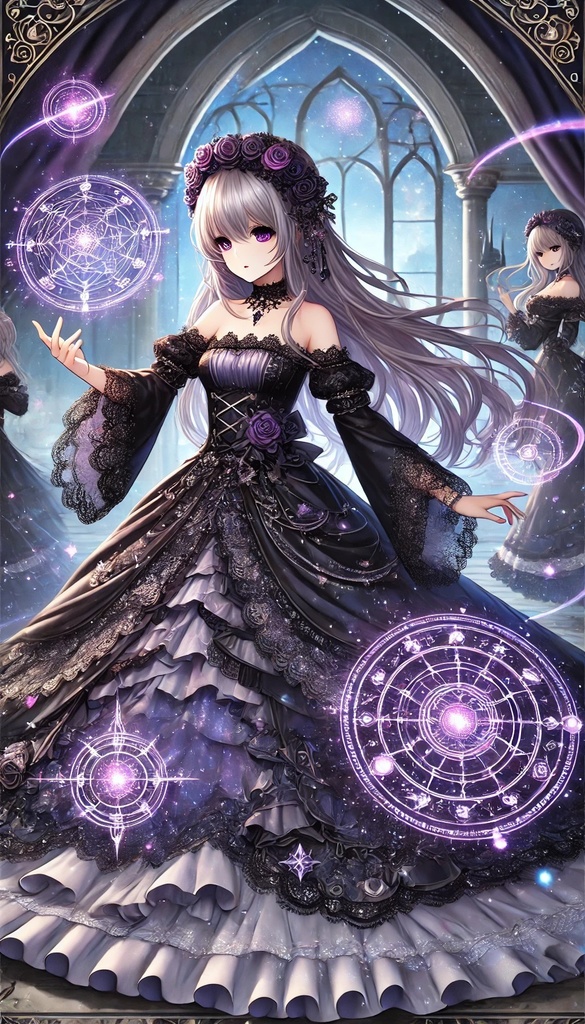 gothic fantasy anime-style character