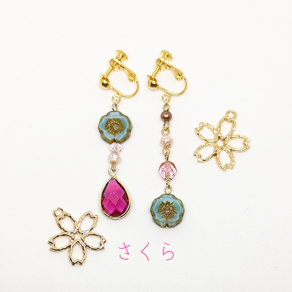 チェコビーズイヤリング