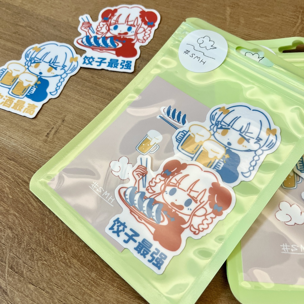 飲酒餃子ステッカーセット