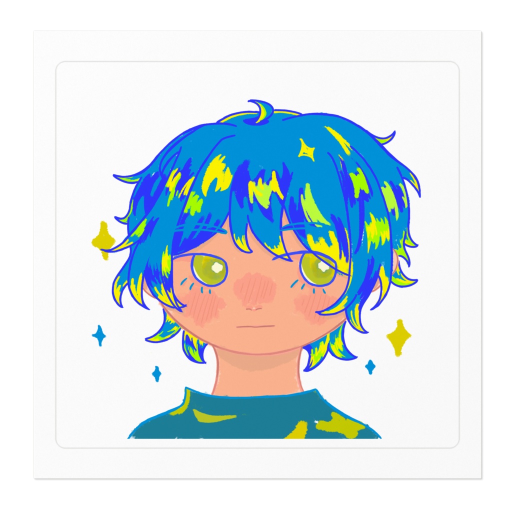 ビビッドカラー ステッカー