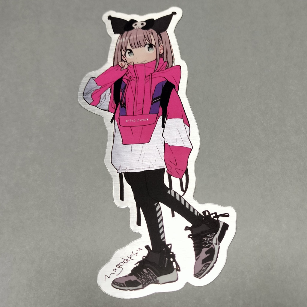 ピンク クロ×クロ×クロ_sticker