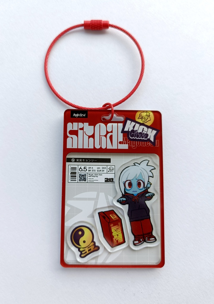 KICKちゃんブリスターフィギュア風アクリルキーホルダー