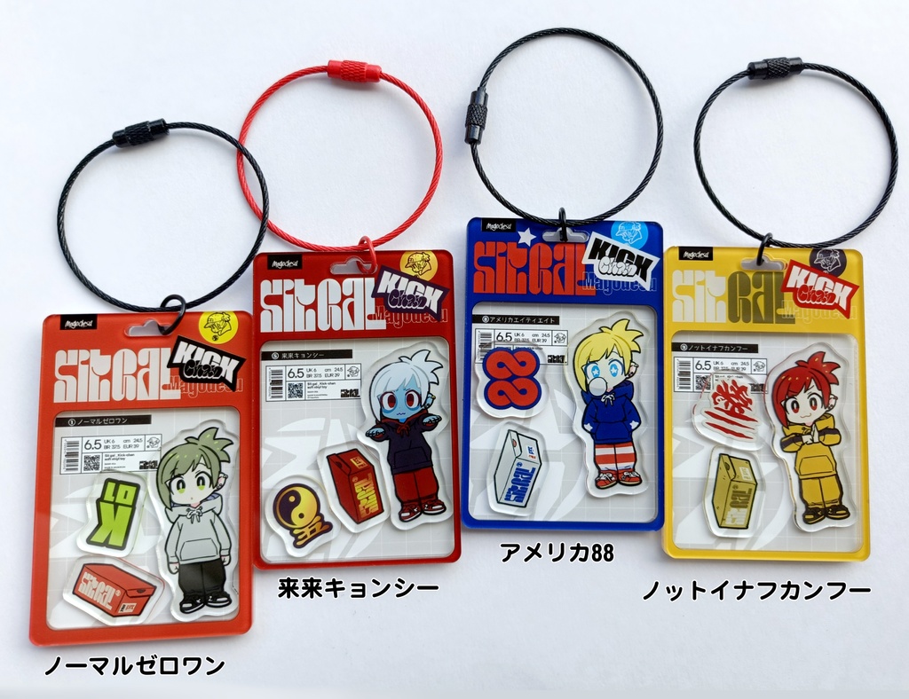 KICKちゃんブリスターフィギュア風アクリルキーホルダー