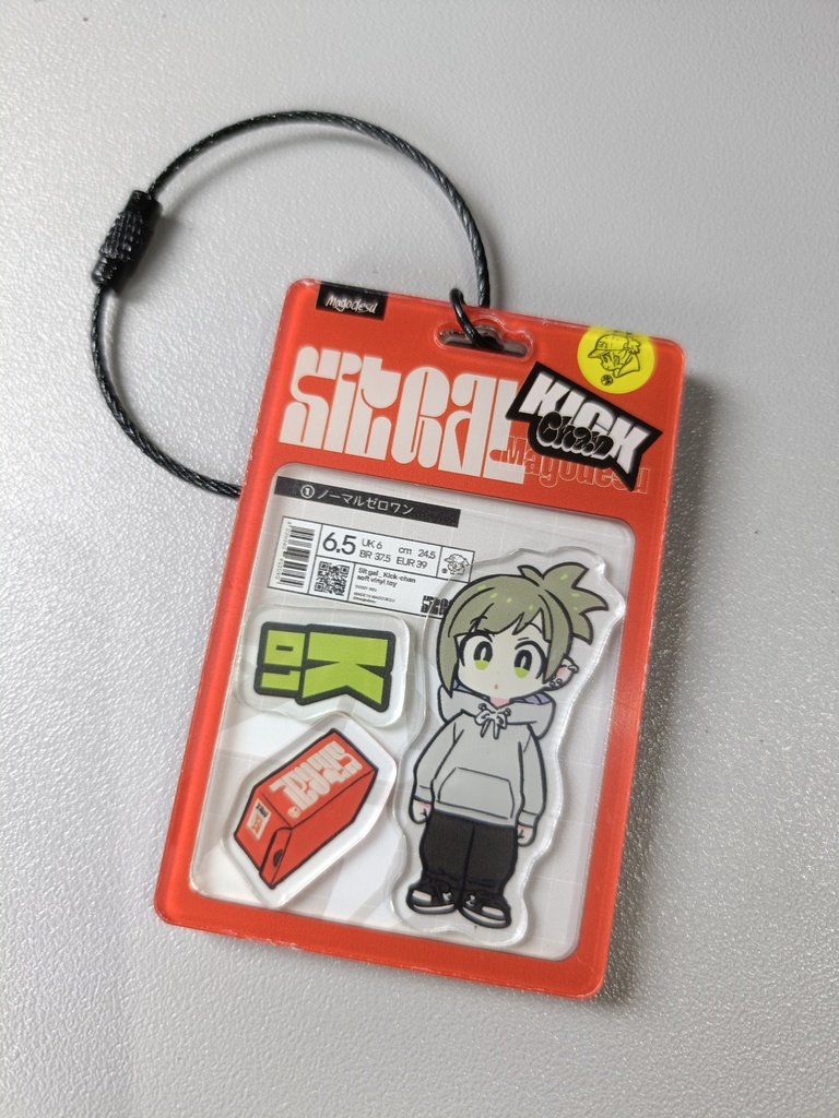 KICKちゃんブリスターフィギュア風アクリルキーホルダー
