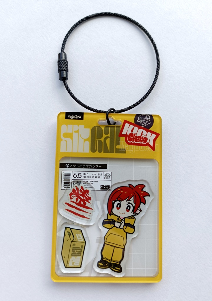 KICKちゃんブリスターフィギュア風アクリルキーホルダー