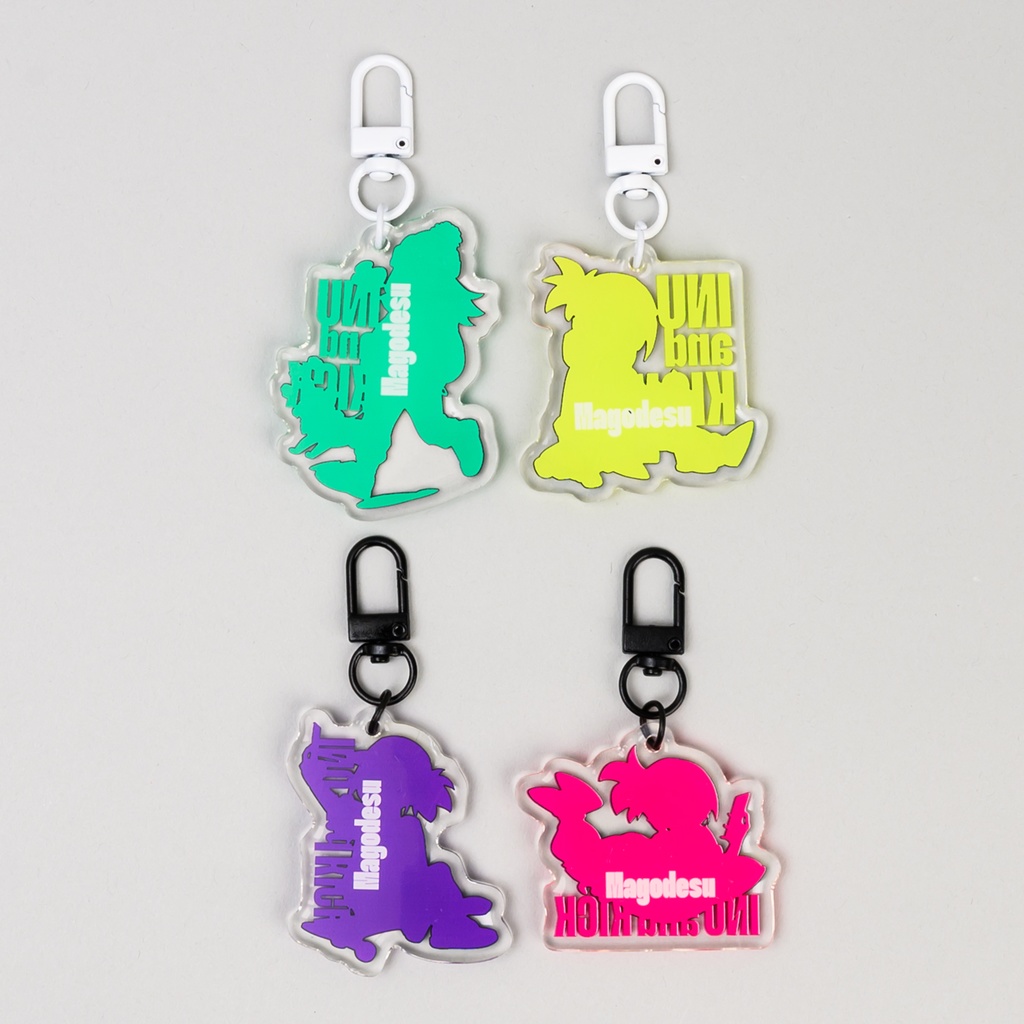 いぬさんとKICKちゃんアクリルキーホルダー