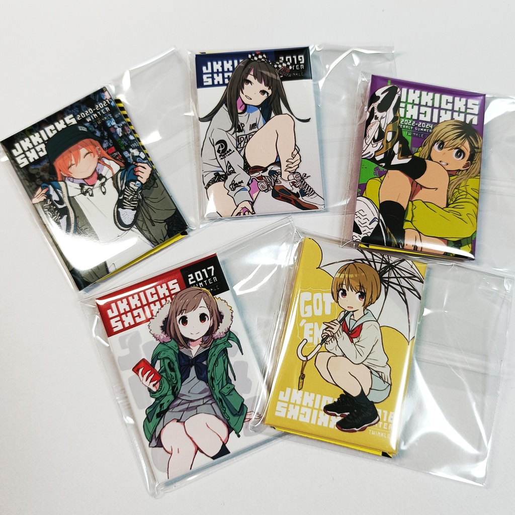 缶バッジガチャJKKICKS缶バッジコレクション