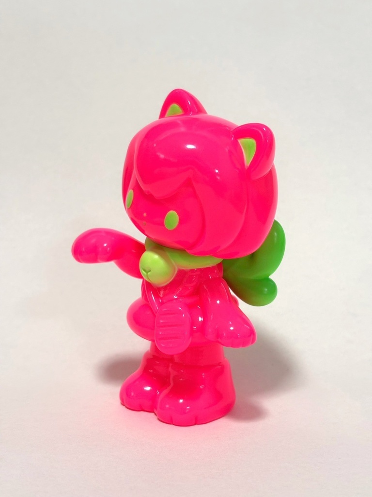 かわいいおきもの まねきねこ「ネオン」ソフビ