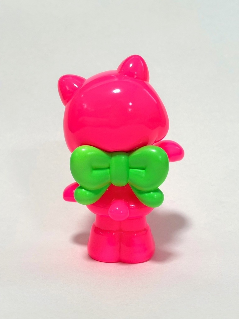 かわいいおきもの まねきねこ「ネオン」ソフビ