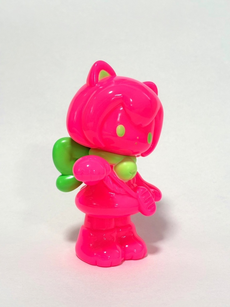 かわいいおきもの まねきねこ「ネオン」ソフビ