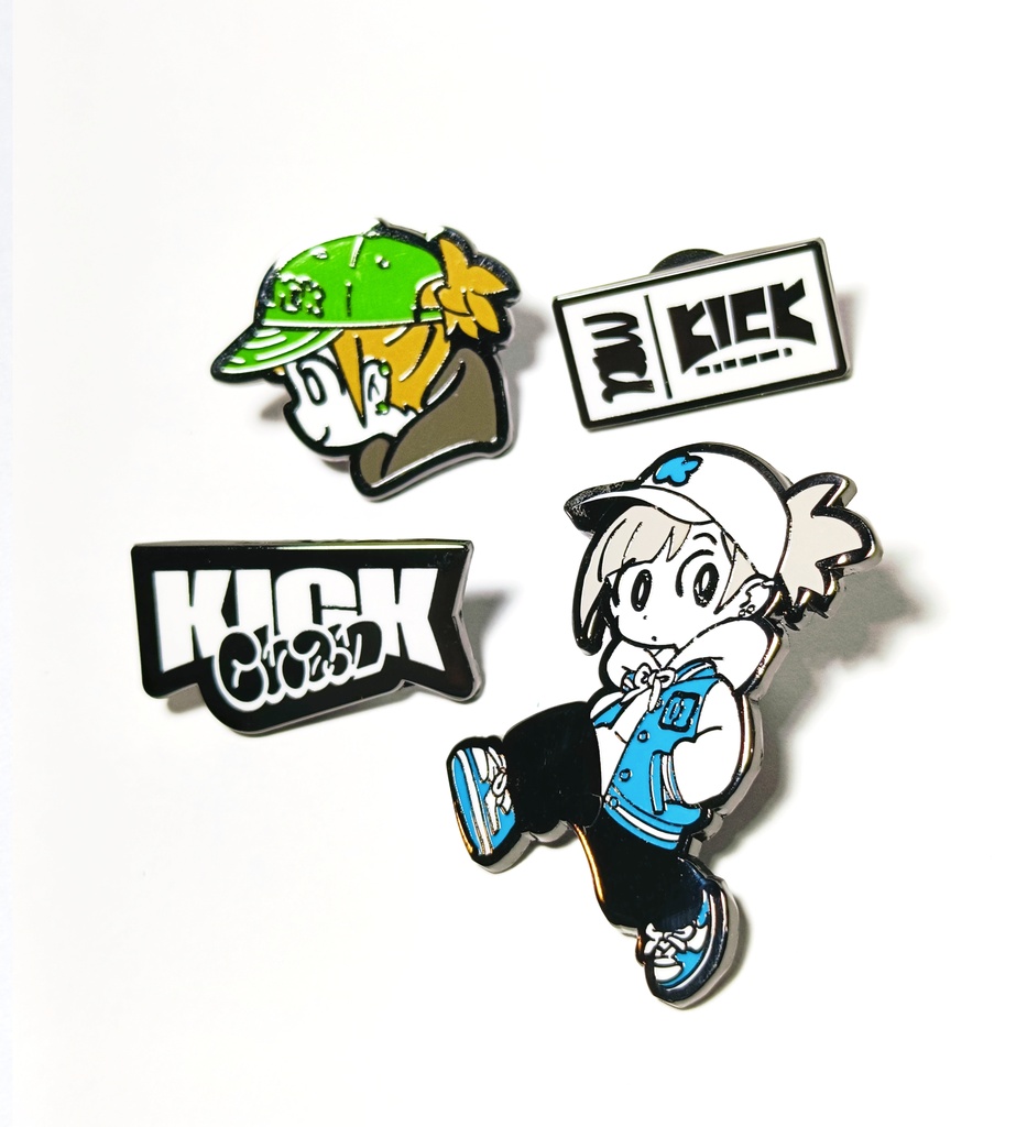 KICK-Chan PINS SET