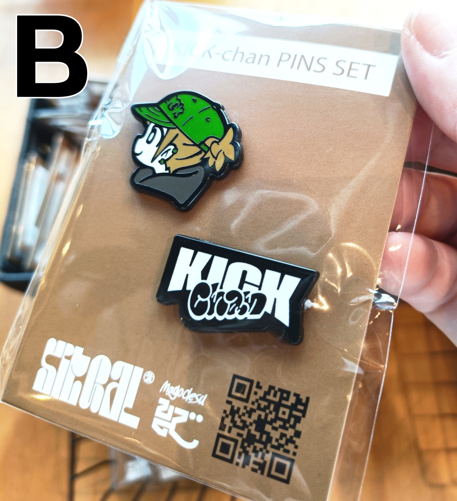 KICK-Chan PINS SET