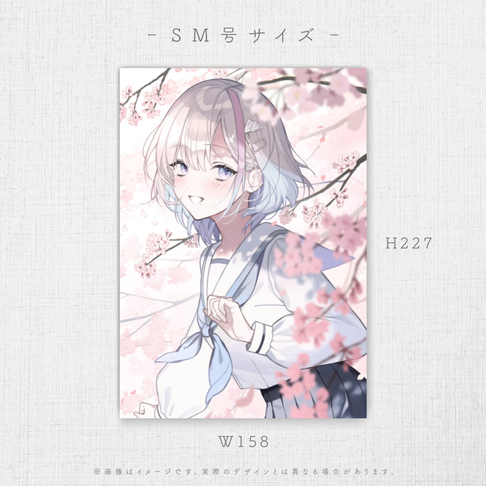 【受注販売】久々湊るい 個人勢初グッズ🌸‐ 春のキャンバスアート ‐