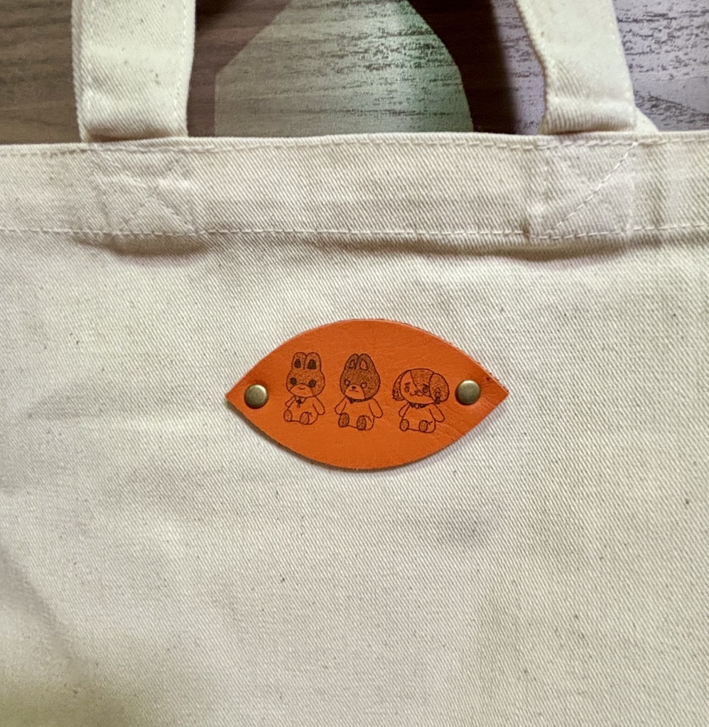 【非公式】ばるつたうん レザータグのランチトート