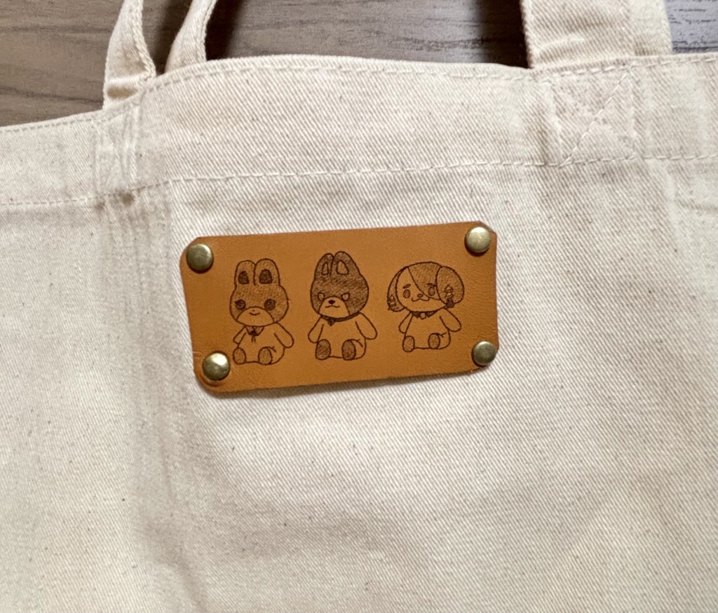 【非公式】ばるつたうん レザータグのランチトート