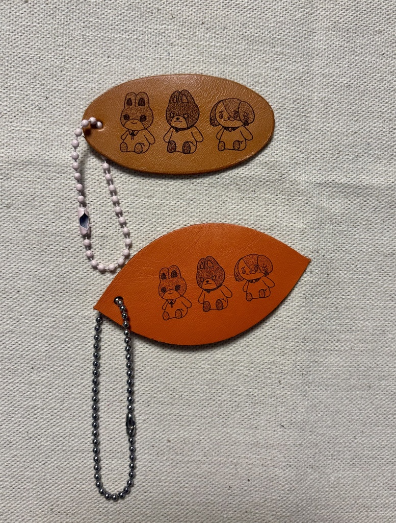 【非公式】ばるつたうん レザーキーホルダー