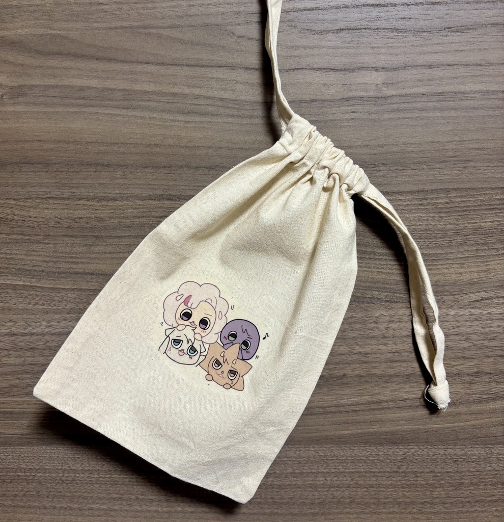 【非公式】コットン巾着 ろふまる/ばるつたうん/ばるつのおとも