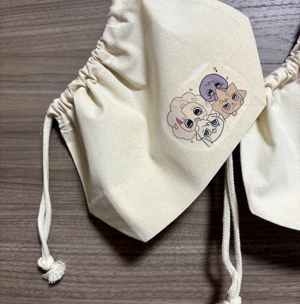 【非公式】お弁当箱用巾着 ろふまる/ばるつたうん