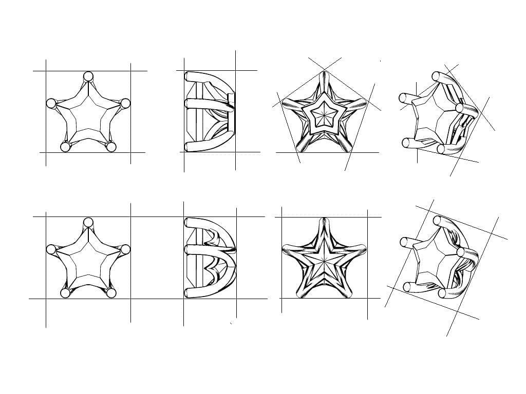 双子の星紫水晶とスイスブルートパーズ指輪リング