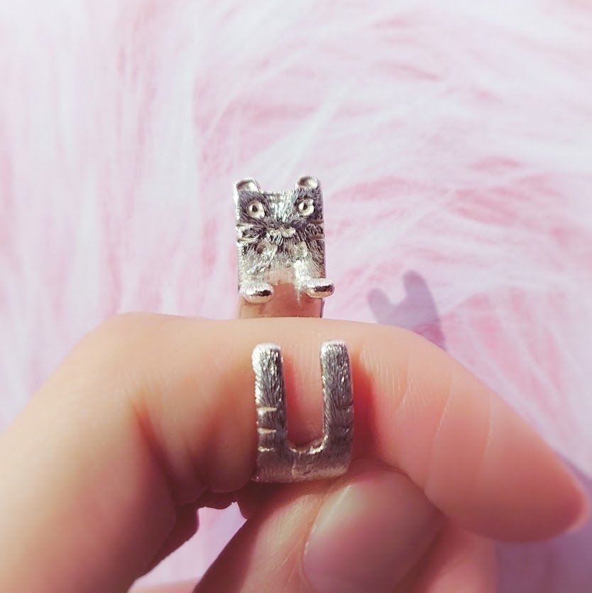 ふわふわ抱きしめる タイガーさん シルバー リング