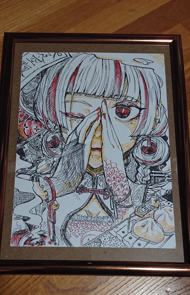 ボールペンイラスト 創作 Maguroakmi Booth