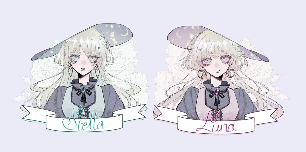 魔女っ子ステッカー