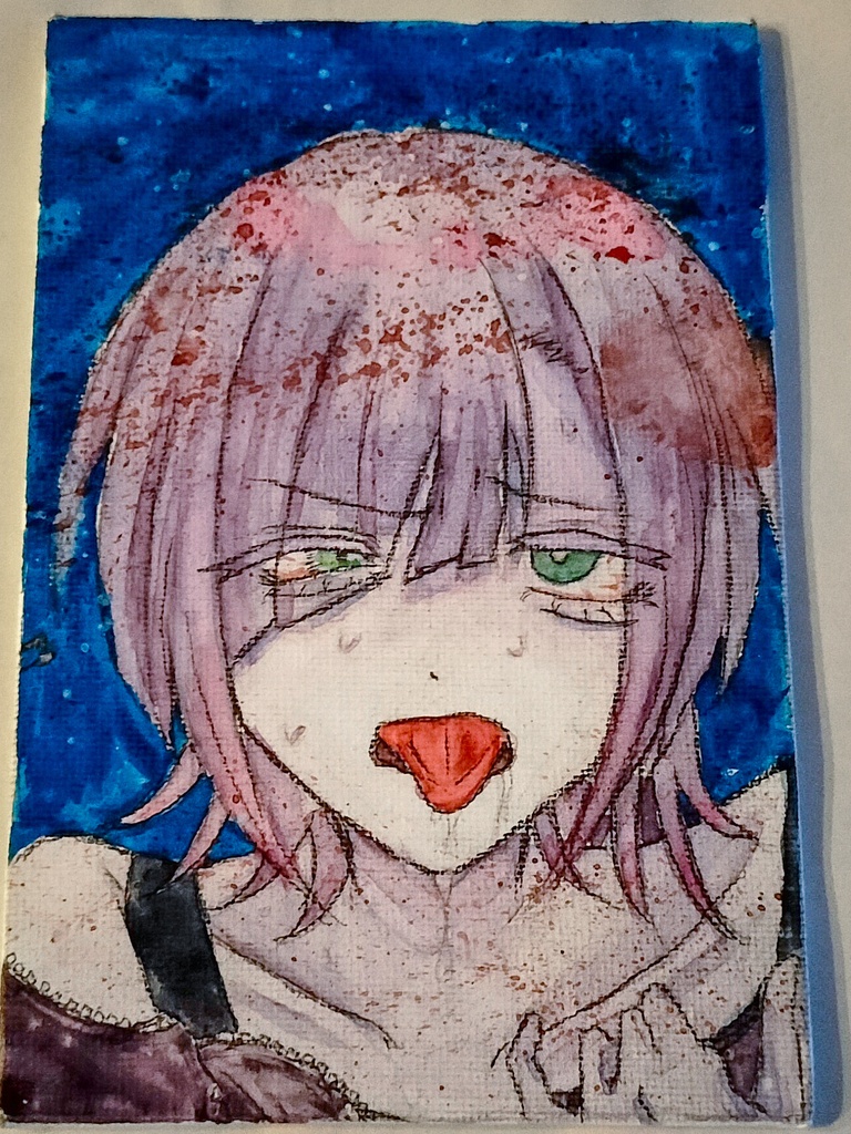 なんりくん根性焼き　キャンバスアート