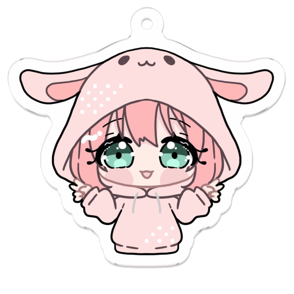 アクリスキーホルダー うさぎ