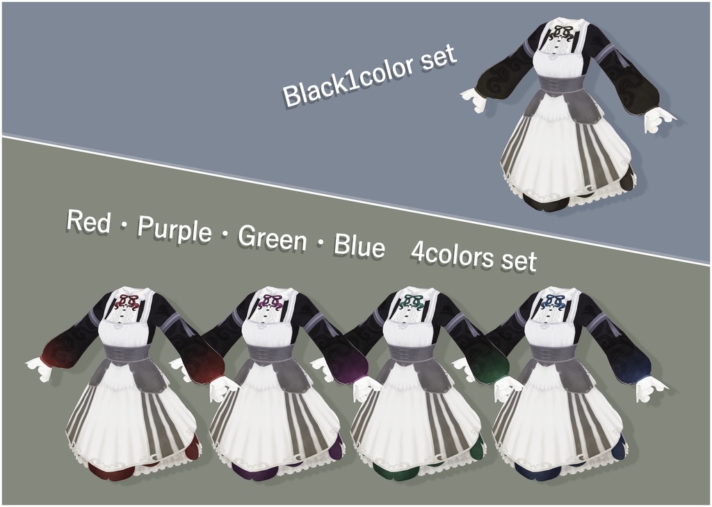 【正式版】クラシカル蛸さんワンピ&メイドセット