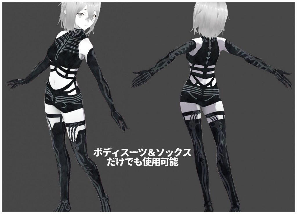 VRoid用【死者の装い男女セット】Day of the Dead lady's&men's Set