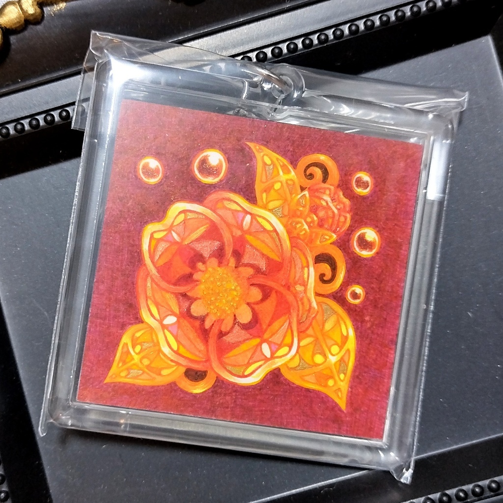 輝石花(原画入り)キーホルダー