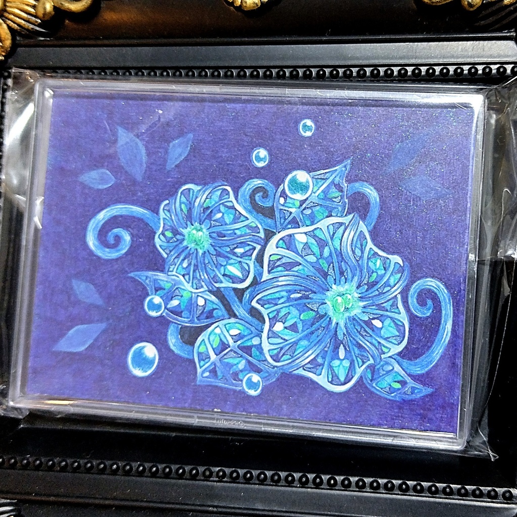 輝石花(原画入り)キーホルダー