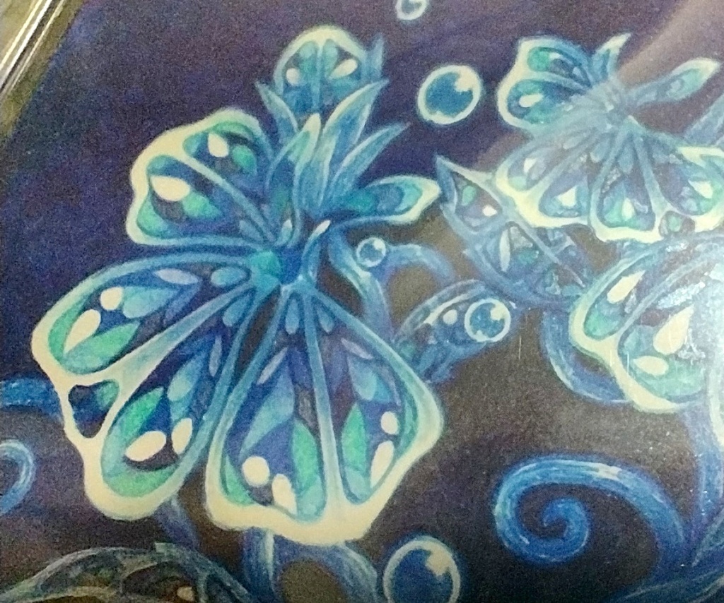 輝石花(原画入り)キーホルダー