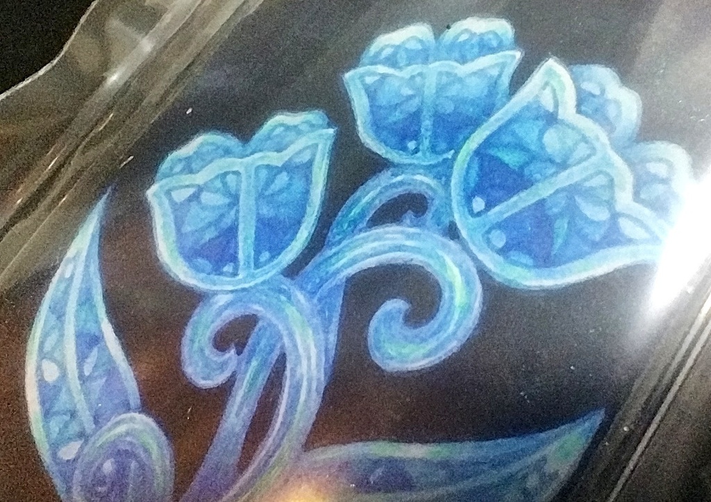 輝石花(原画入り)キーホルダー