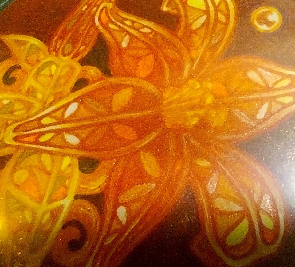 輝石花(原画入り)キーホルダー