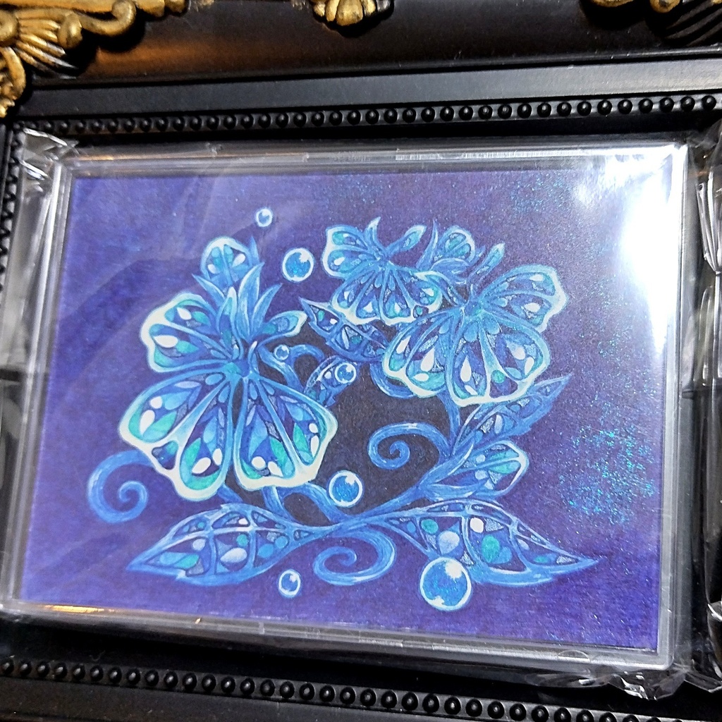 輝石花(原画入り)キーホルダー